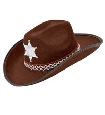 Brauner Cowboyhut mit