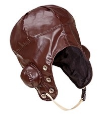 Fliegermütze in Dunkelbraun