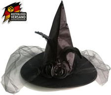 Hexenhut Halloween Schwarz