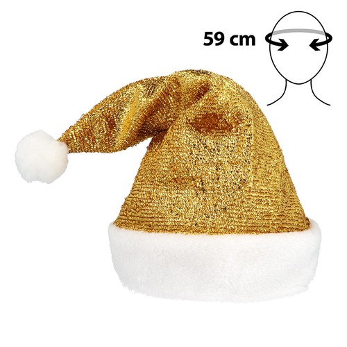 Weihnachtsmütze gold - weihnachtsmütze,