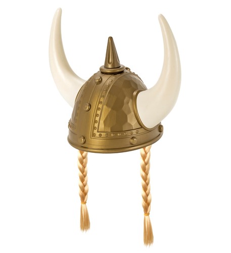 Wikinger spitzhelm mit zöpfen - wikinger-spitzhelm,