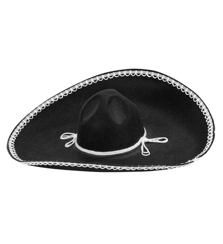 Mexikanischer sombrero schwarz - mexikanischer,
