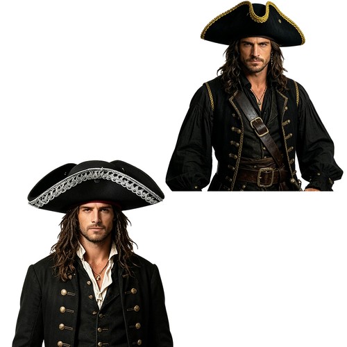 Erwachsene piratenhut punk - piratenhut,