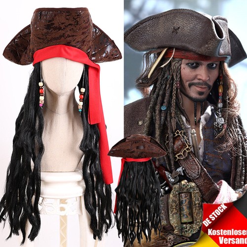 Piratenhut braun mit - braun,