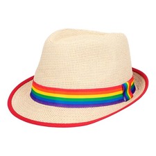 Regenbogen Strohhut Pride –