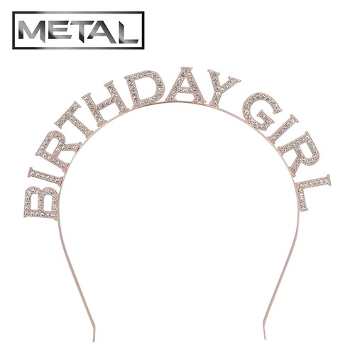 Metall diadem birthday - metall, „birthday